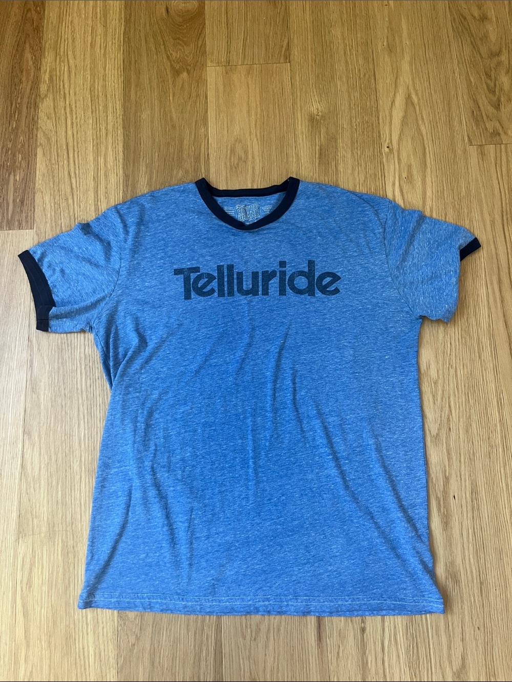 Telluride Blue  Crewneck Ringer T-Shirt size M